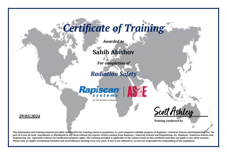 Radiation Safety · Sahib Abishov (2024)